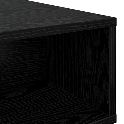 Coffee Table Black Oak 80 x 46 x 35 cm Engineered Wood
