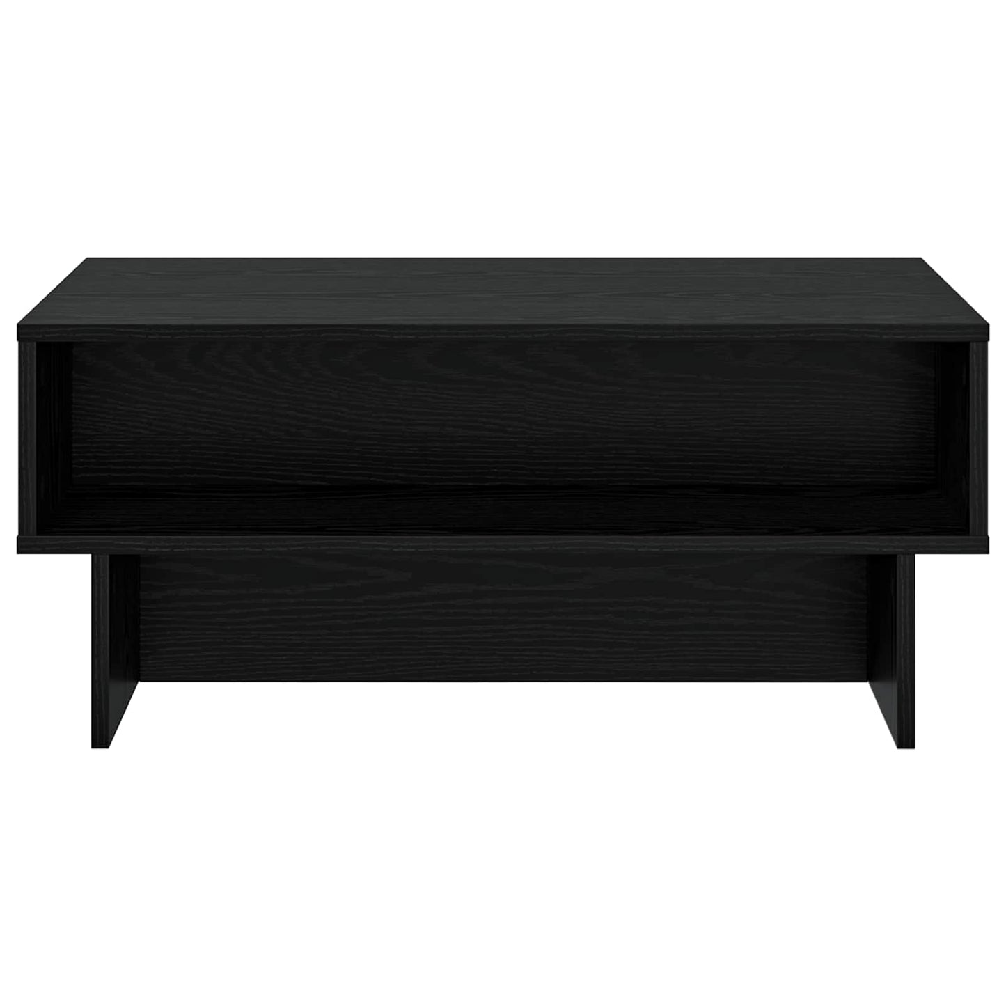 Coffee Table Black Oak 80 x 46 x 35 cm Engineered Wood