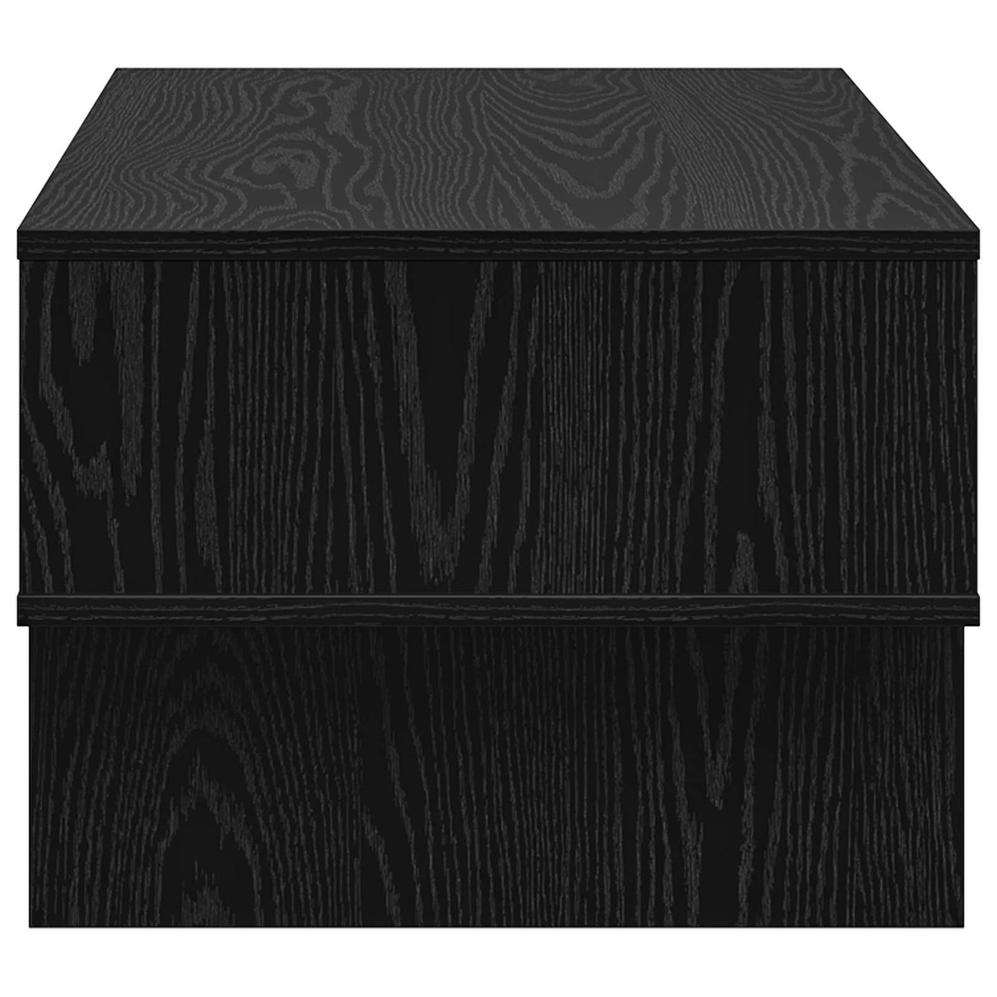 Coffee Table Black Oak 80 x 46 x 35 cm Engineered Wood