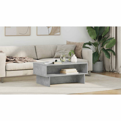 Coffee Table Concrete Grey 80 x 46 x 35 cm Engineered Wood