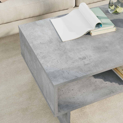 Coffee Table Concrete Grey 80 x 46 x 35 cm Engineered Wood