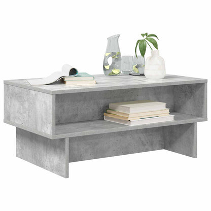 Coffee Table Concrete Grey 80 x 46 x 35 cm Engineered Wood