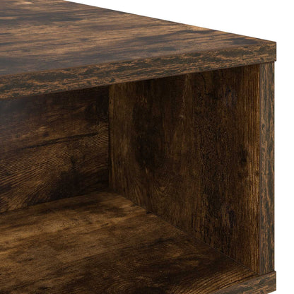 Coffee Table Smoked Oak 80 x 46 x 35 cm Engineered Wood