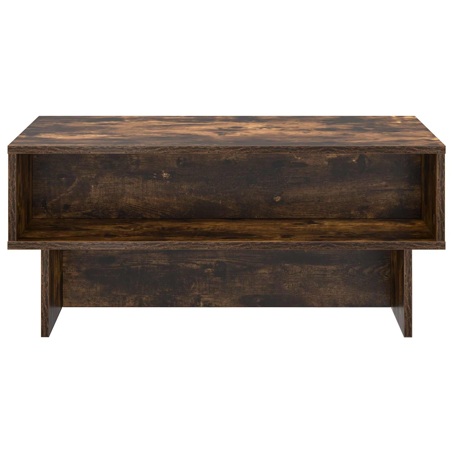 Coffee Table Smoked Oak 80 x 46 x 35 cm Engineered Wood