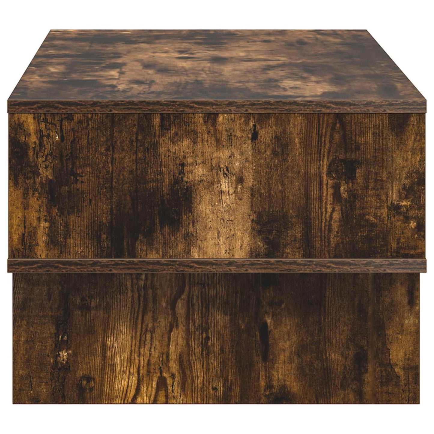 Coffee Table Smoked Oak 80 x 46 x 35 cm Engineered Wood