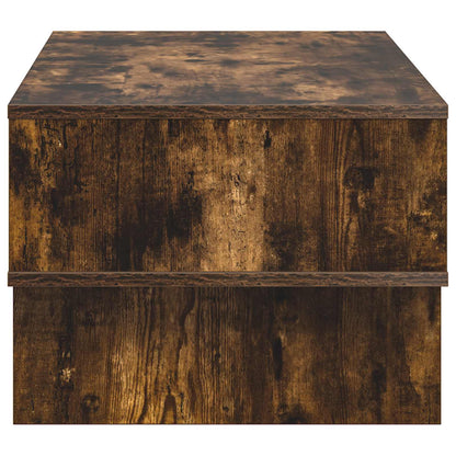Coffee Table Smoked Oak 80 x 46 x 35 cm Engineered Wood