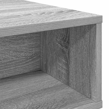 Coffee Table Grey Sonoma 80 x 46 x 35 cm Engineered Wood