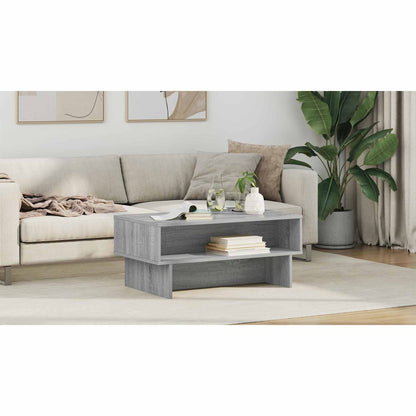 Coffee Table Grey Sonoma 80 x 46 x 35 cm Engineered Wood