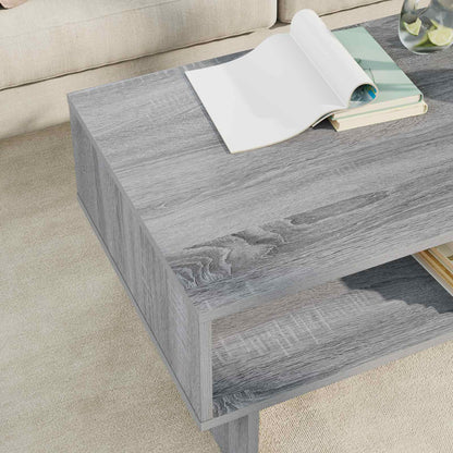 Coffee Table Grey Sonoma 80 x 46 x 35 cm Engineered Wood