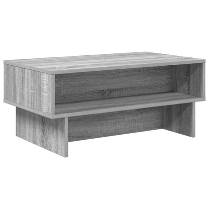 Coffee Table Grey Sonoma 80 x 46 x 35 cm Engineered Wood