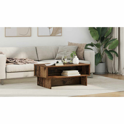 Coffee Table Old Wood 80 x 46 x 35 cm Engineered Wood