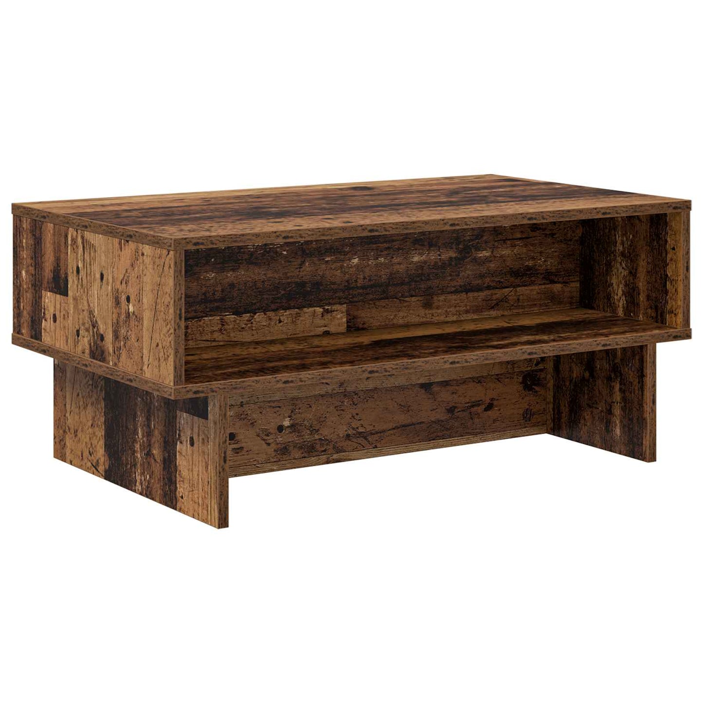 Coffee Table Old Wood 80 x 46 x 35 cm Engineered Wood