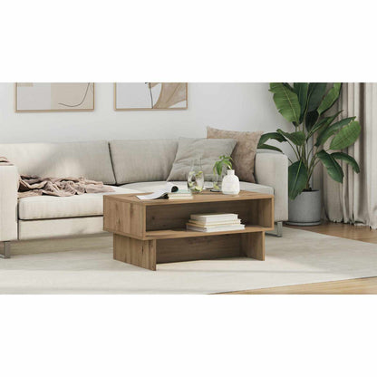 Coffee Table Artisan Oak 80 x 46 x 35 cm Engineered Wood