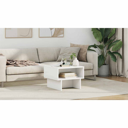 Coffee Table White 48 x 46 x 35 cm Engineered Wood