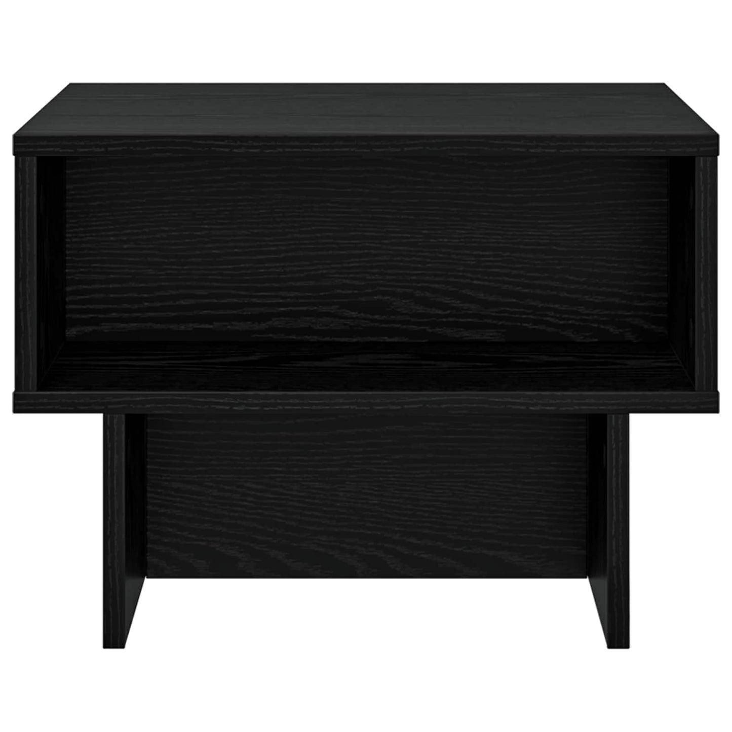 Coffee Table Black Oak 48 x 46 x 35 cm Engineered Wood