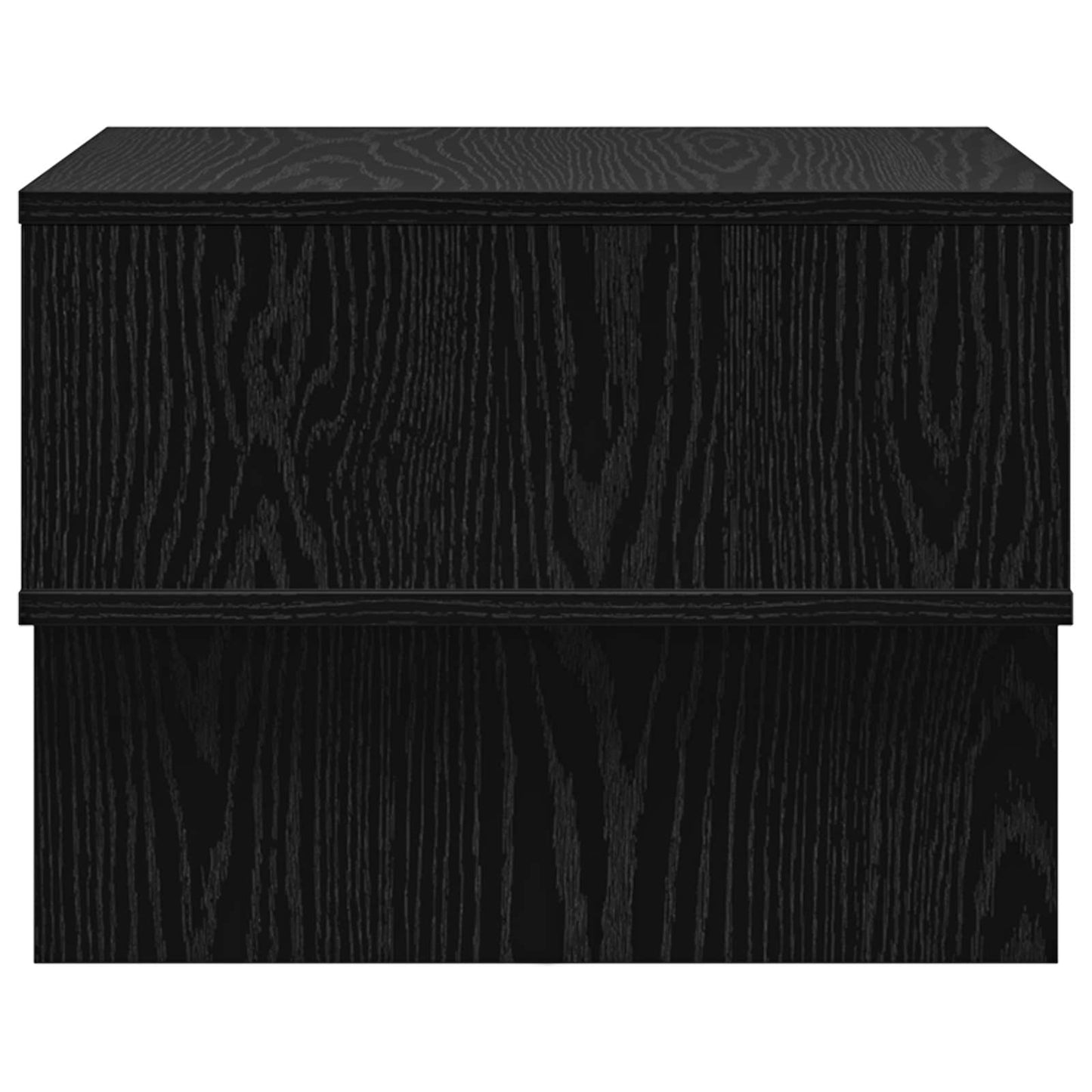 Coffee Table Black Oak 48 x 46 x 35 cm Engineered Wood