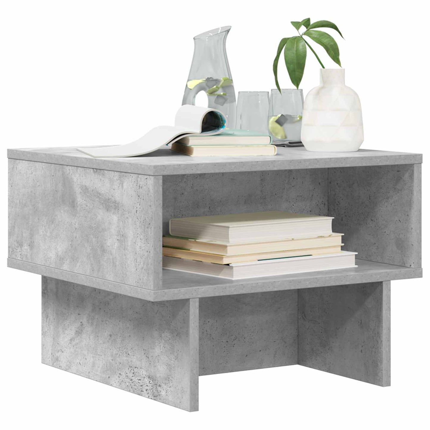 Coffee Table Concrete Grey 48 x 46 x 35 cm Engineered Wood