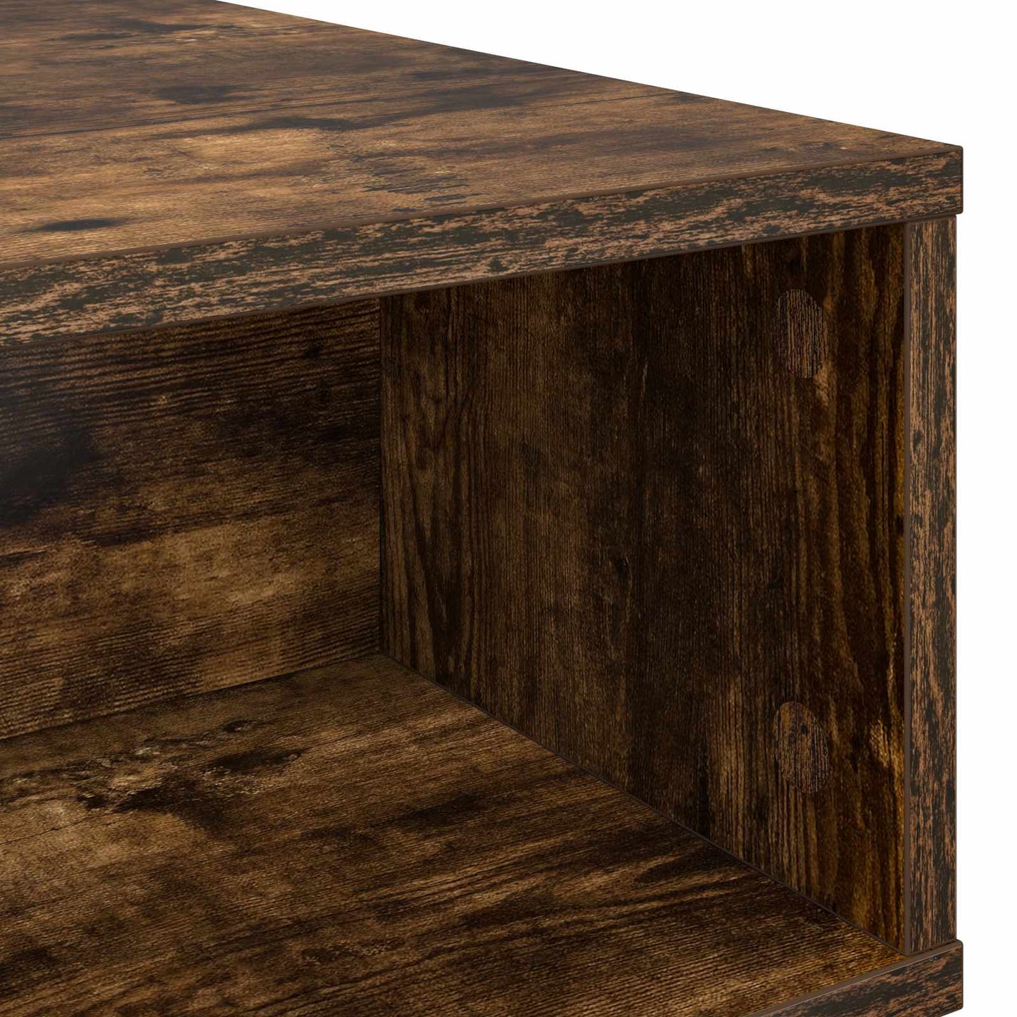 Coffee Table Smoked Oak 48 x 46 x 35 cm Engineered Wood