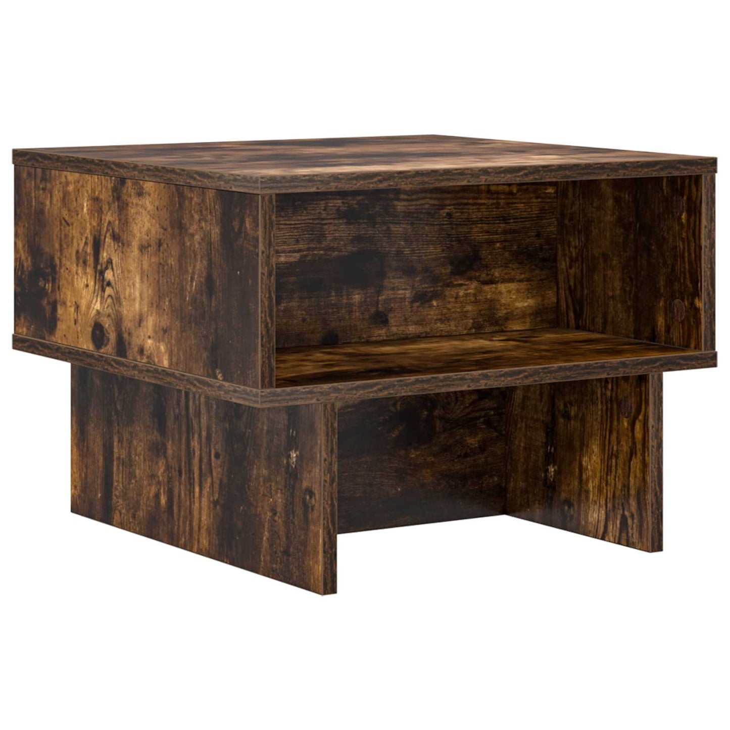 Coffee Table Smoked Oak 48 x 46 x 35 cm Engineered Wood