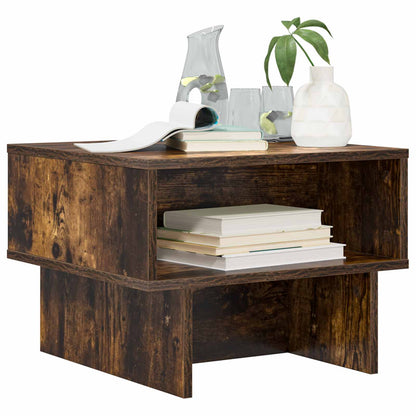 Coffee Table Smoked Oak 48 x 46 x 35 cm Engineered Wood