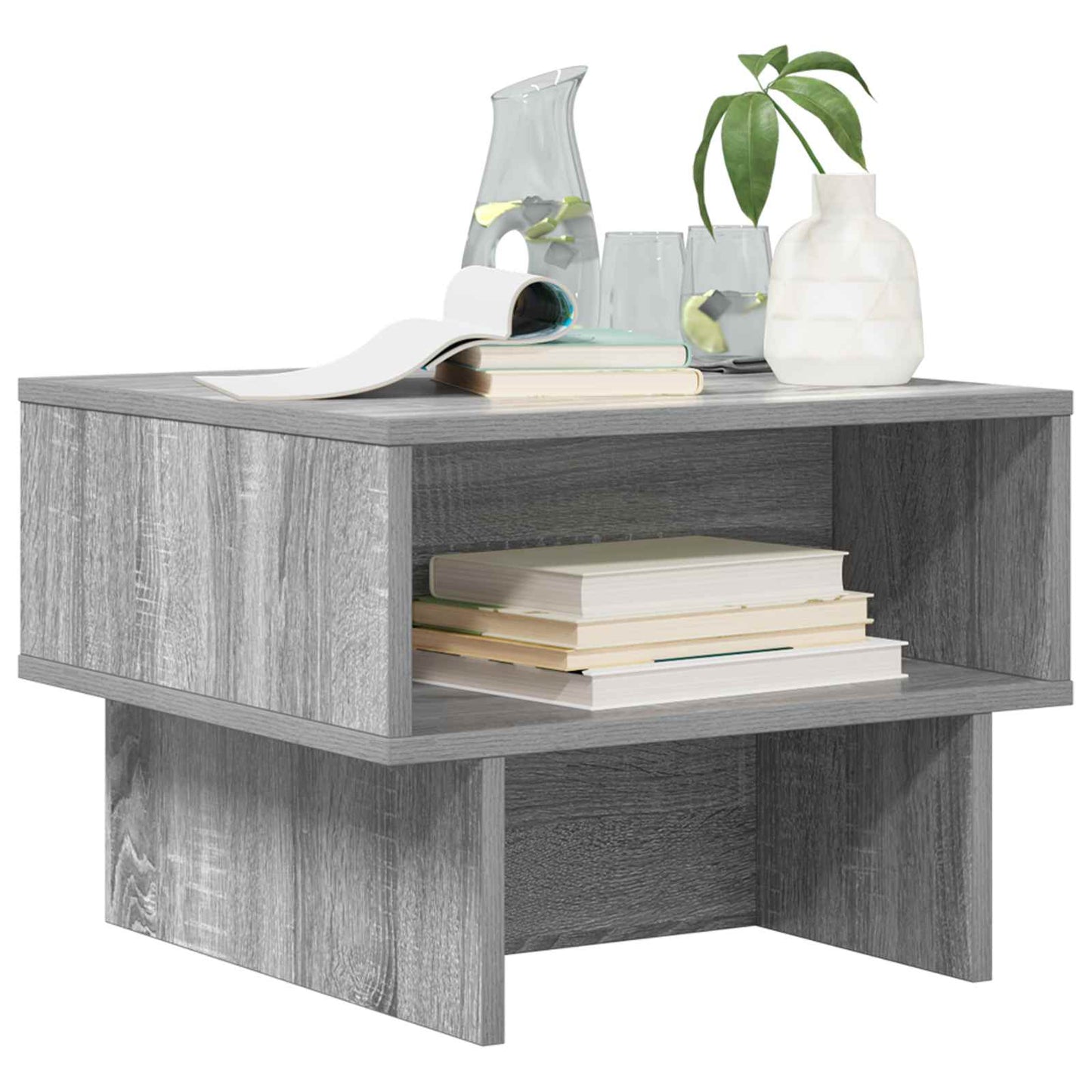 Coffee Table Grey Sonoma 48 x 46 x 35 cm Engineered Wood