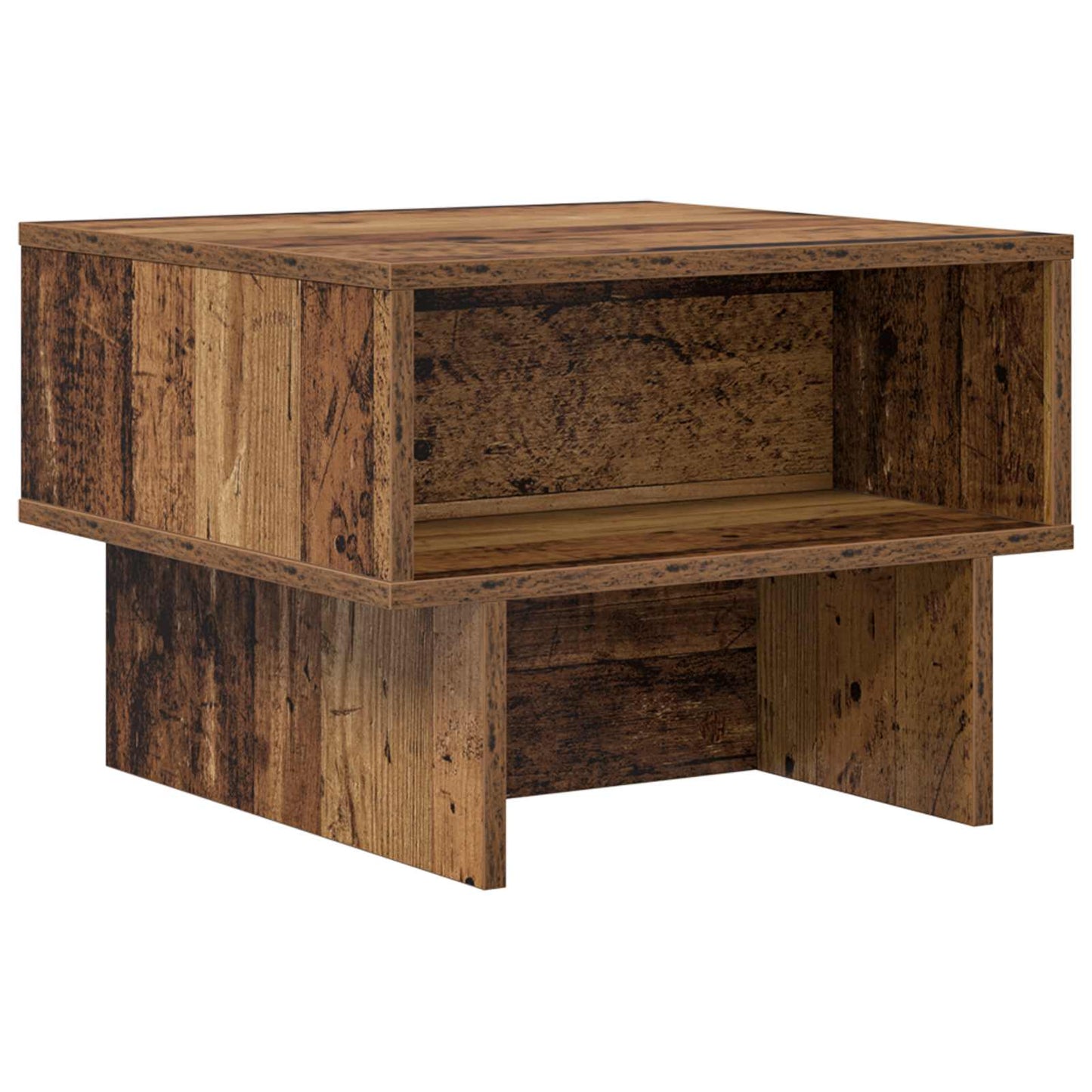 Coffee Table Old Wood 48 x 46 x 35 cm Engineered Wood