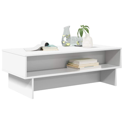 Coffee Table White 100 x 46 x 35 cm Engineered Wood