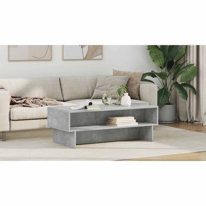 Coffee Table Concrete Grey 100 x 46 x 35 cm Engineered Wood