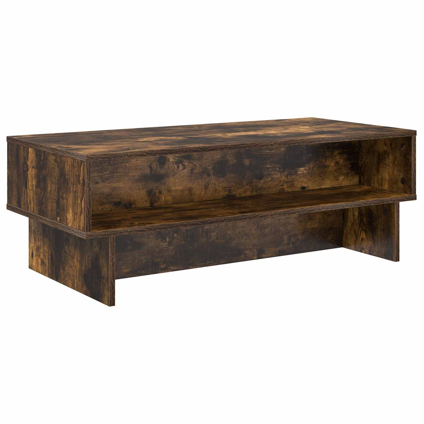 Coffee Table Smoked Oak 100 x 46 x 35 cm Engineered Wood