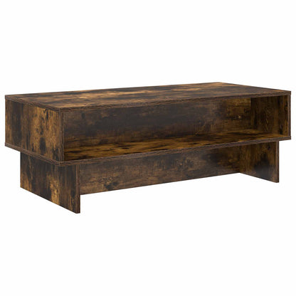Coffee Table Smoked Oak 100 x 46 x 35 cm Engineered Wood