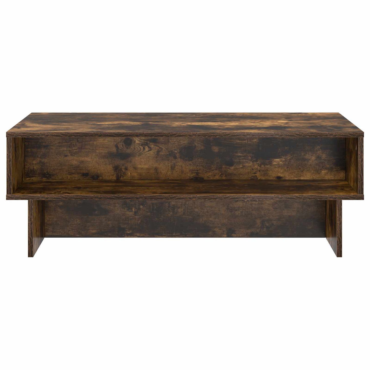 Coffee Table Smoked Oak 100 x 46 x 35 cm Engineered Wood
