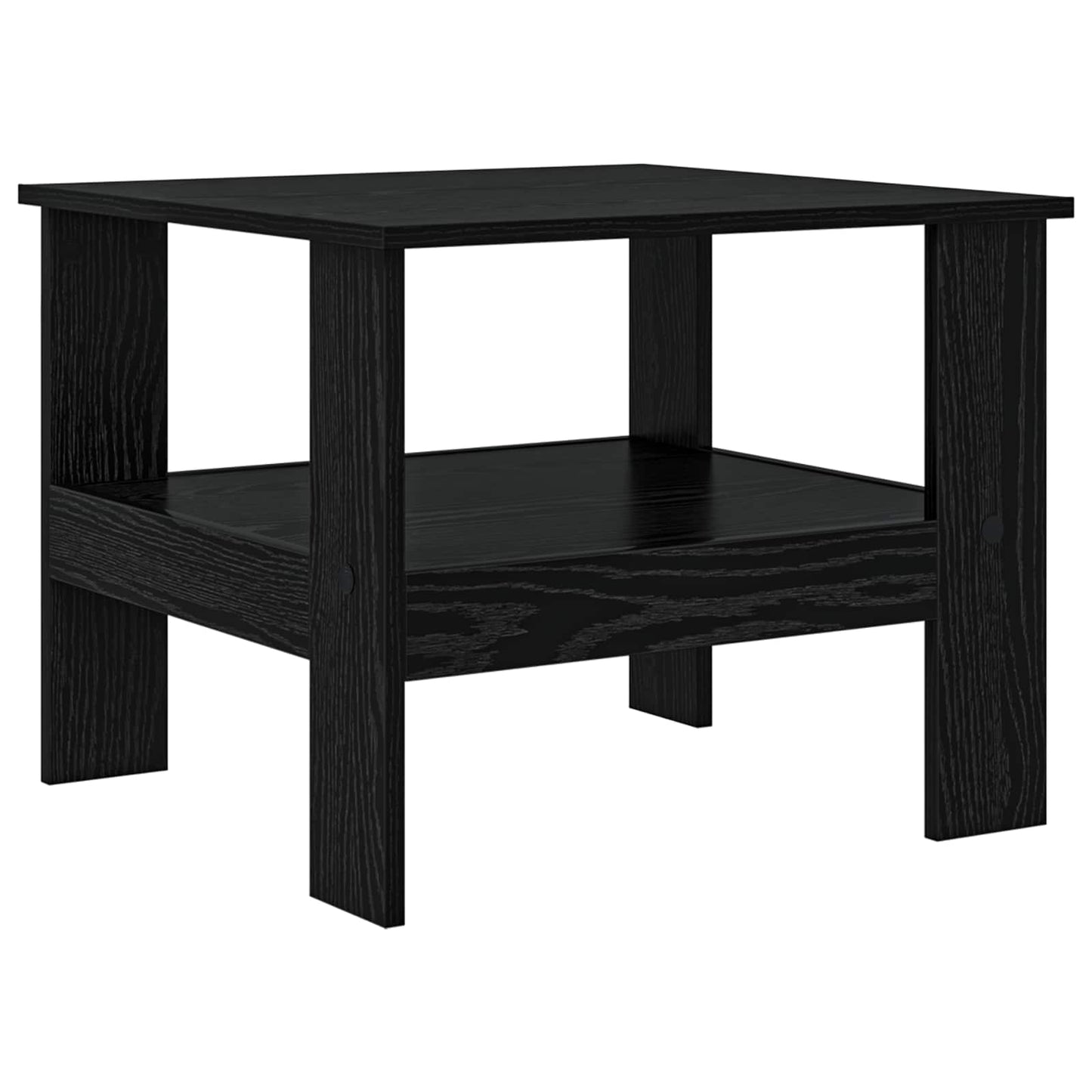 Coffee Table Black Oak 57 x 55 x 45 cm Engineered Wood