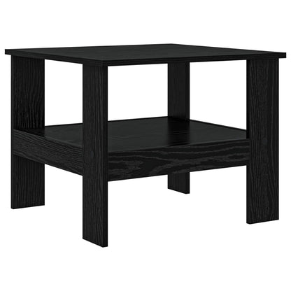 Coffee Table Black Oak 57 x 55 x 45 cm Engineered Wood