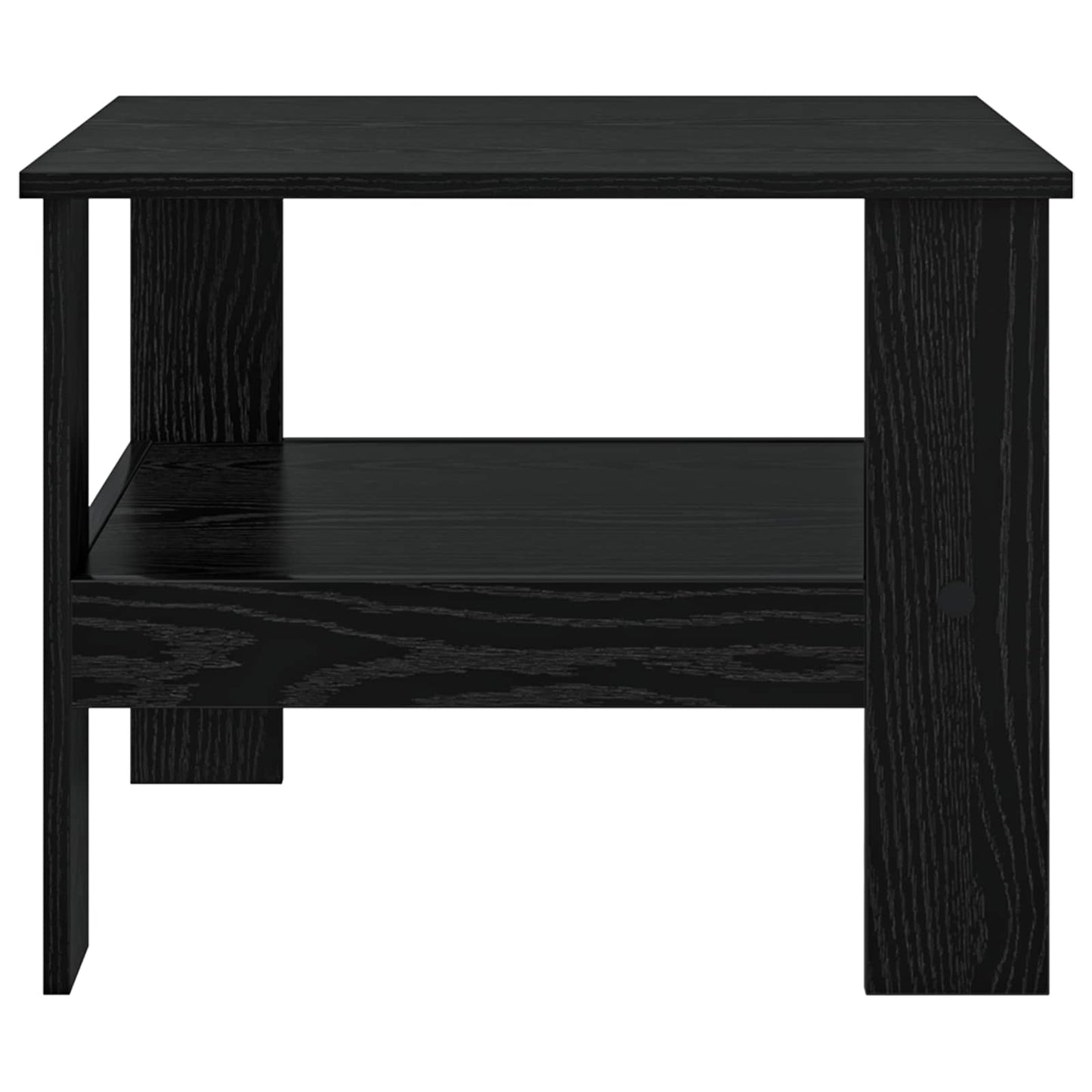 Coffee Table Black Oak 57 x 55 x 45 cm Engineered Wood