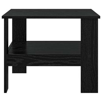 Coffee Table Black Oak 57 x 55 x 45 cm Engineered Wood