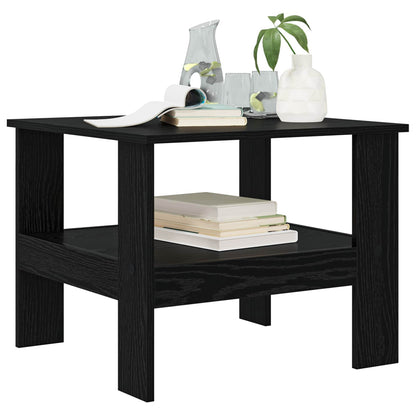 Coffee Table Black Oak 57 x 55 x 45 cm Engineered Wood