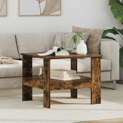 Coffee Table Smoked Oak 57 x 55 x 45 cm Engineered Wood