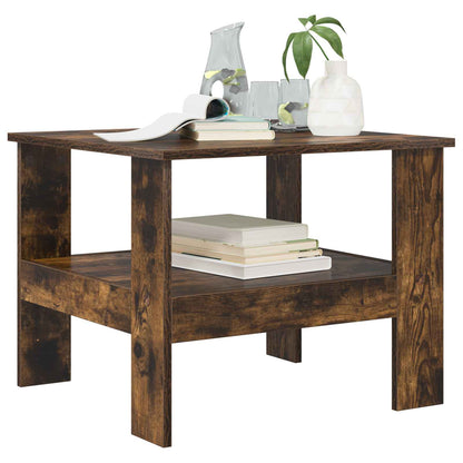 Coffee Table Smoked Oak 57 x 55 x 45 cm Engineered Wood