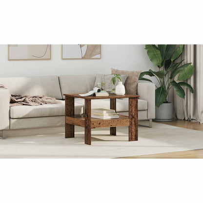 Coffee Table Old Wood 57 x 55 x 45 cm Engineered Wood