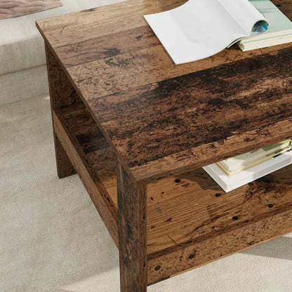 Coffee Table Old Wood 57 x 55 x 45 cm Engineered Wood