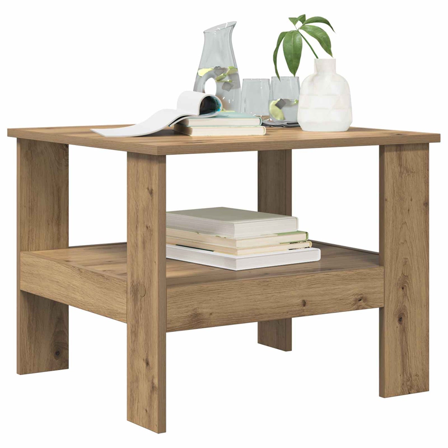 Coffee Table Artisan Oak 57 x 55 x 45 cm Engineered Wood