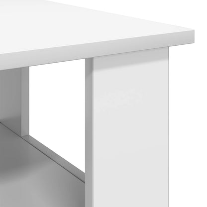 Coffee Table White 90 x 50 x 45 cm Engineered Wood