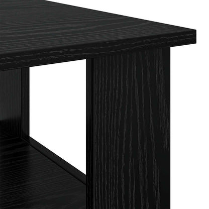 Coffee Table Black Oak 90 x 50 x 45 cm Engineered Wood