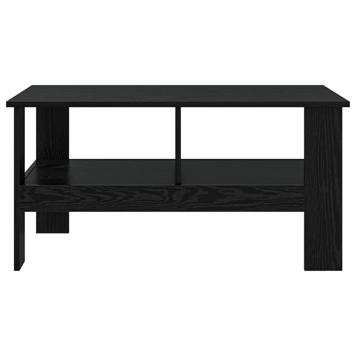Coffee Table Black Oak 90 x 50 x 45 cm Engineered Wood