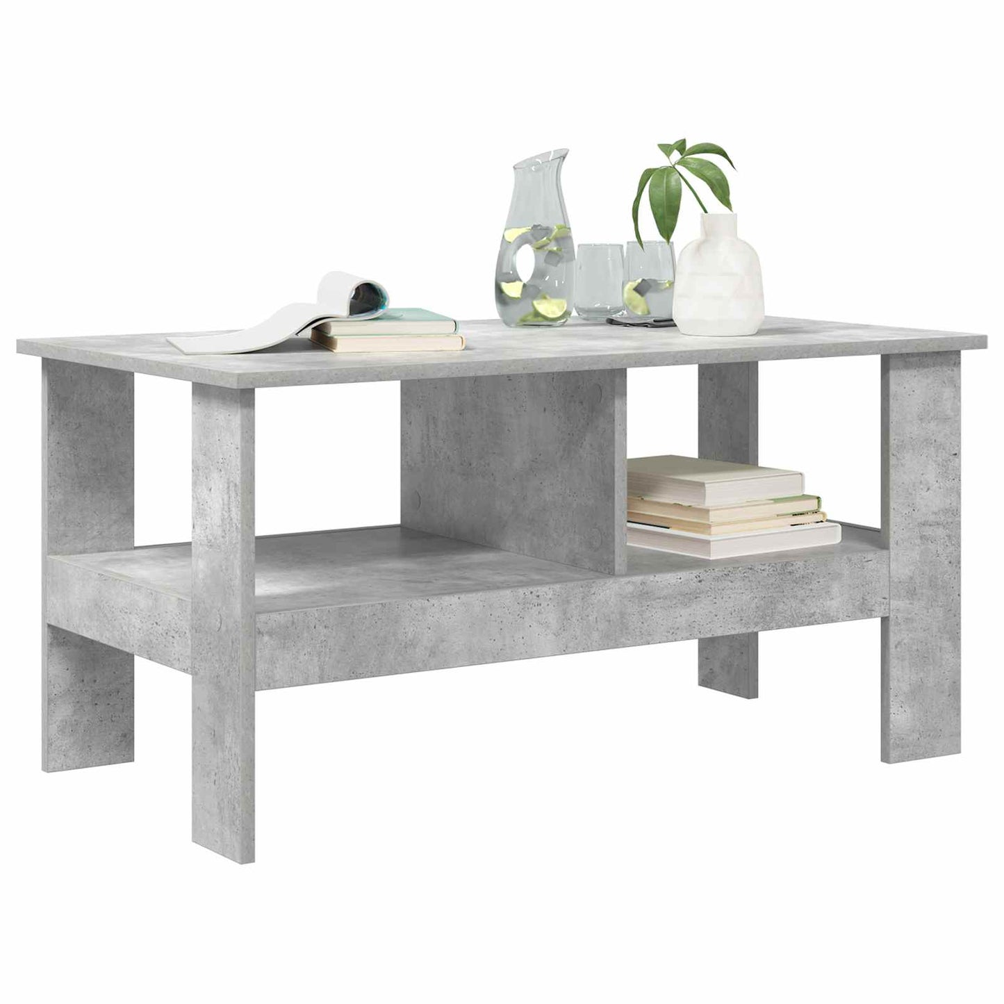 Coffee Table Concrete Grey 90 x 50 x 45 cm Engineered Wood