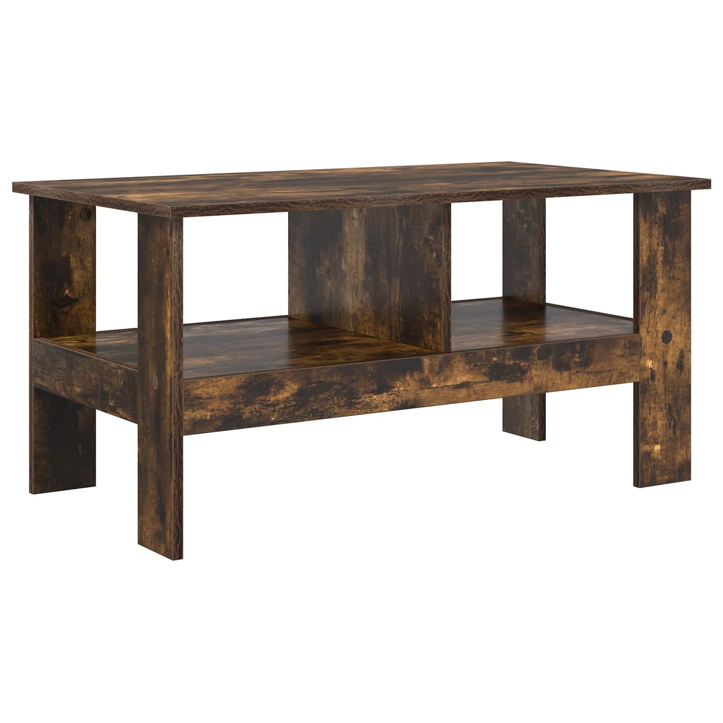 Coffee Table Smoked Oak 90 x 50 x 45 cm Engineered Wood
