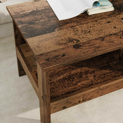 Coffee Table Old Wood 90 x 50 x 45 cm Engineered Wood