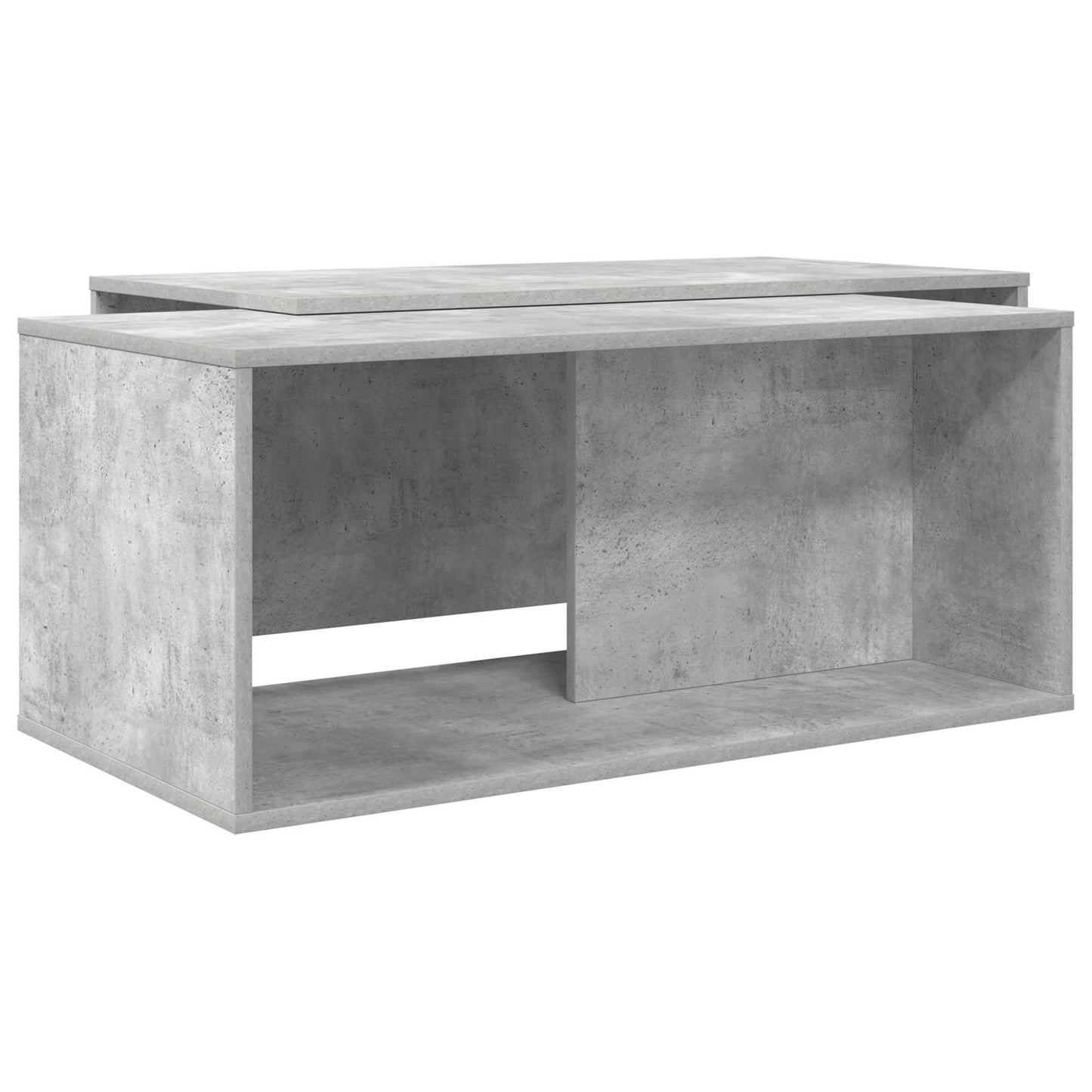 Coffee Table Set 2 pcs Concrete Grey Engineered Wood