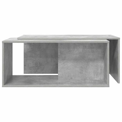 Coffee Table Set 2 pcs Concrete Grey Engineered Wood