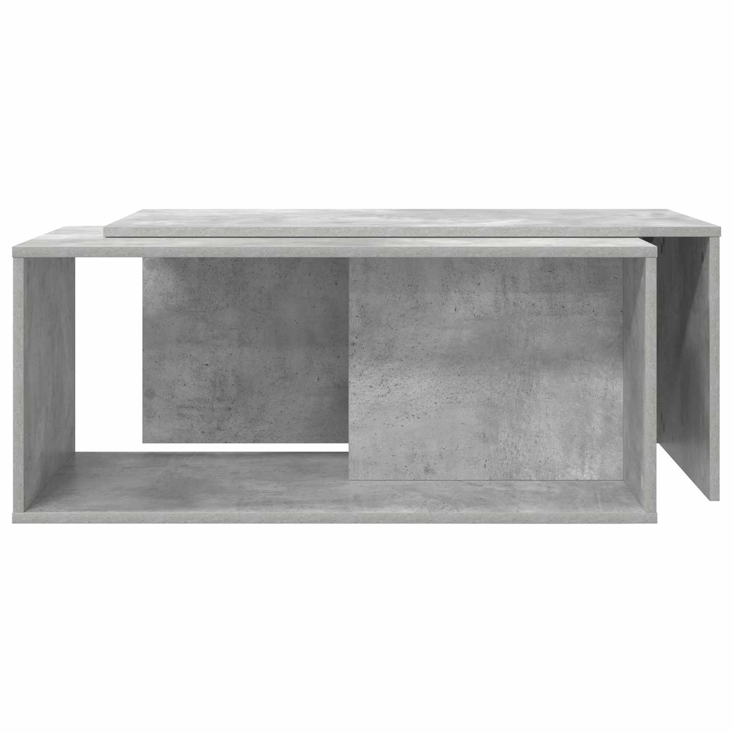Coffee Table Set 2 pcs Concrete Grey Engineered Wood